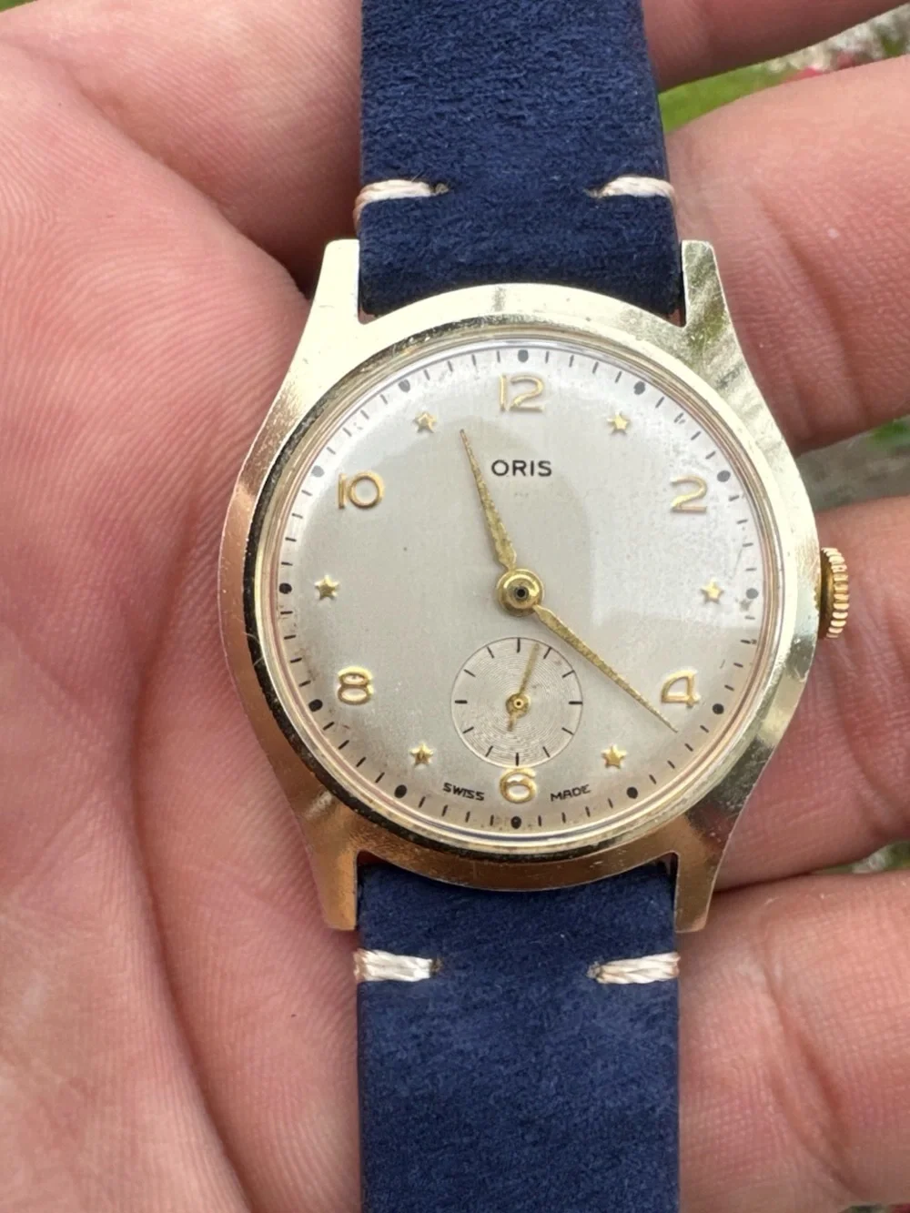Vintage Oris Manual Wind Sub Second Dress Watch